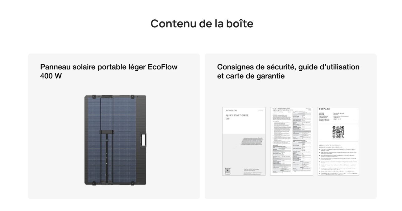 panneau solaire pliable 400W ecoflow